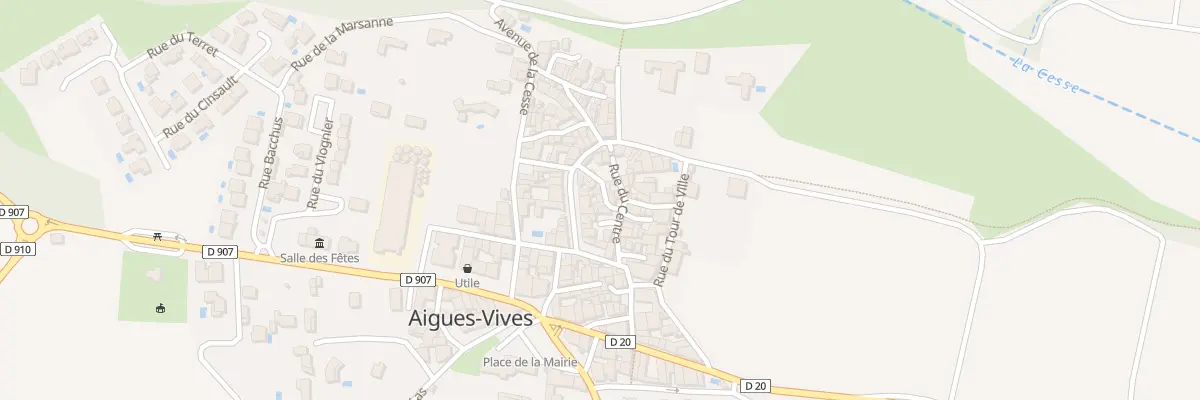 Plan du 6 Rue de la Poste à Aigues-Vives