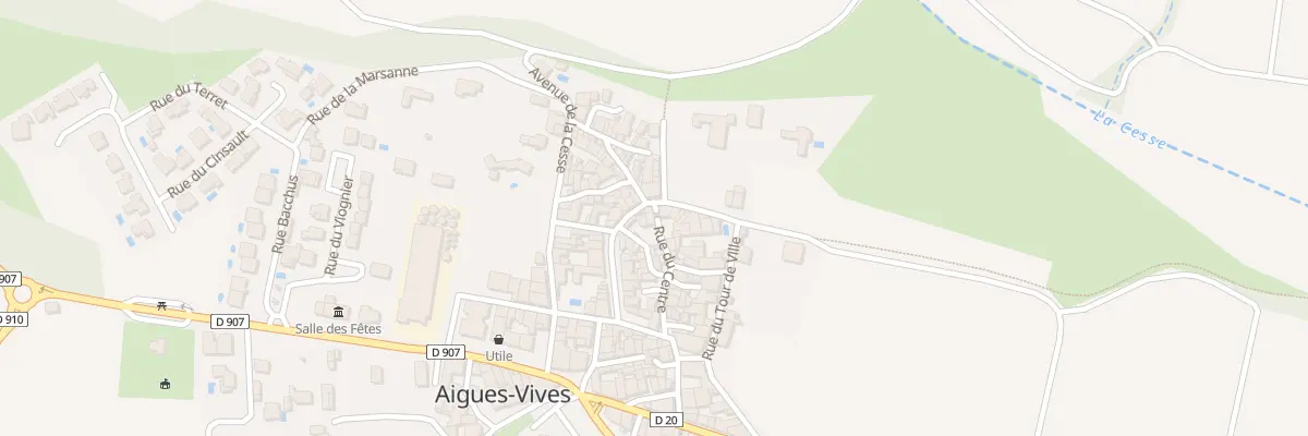 Plan du 8 Rue du Centre à Aigues-Vives