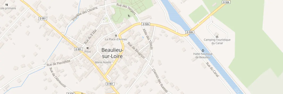 Plan du 5057 Rue de Beugnon à Beaulieu-sur-Loire