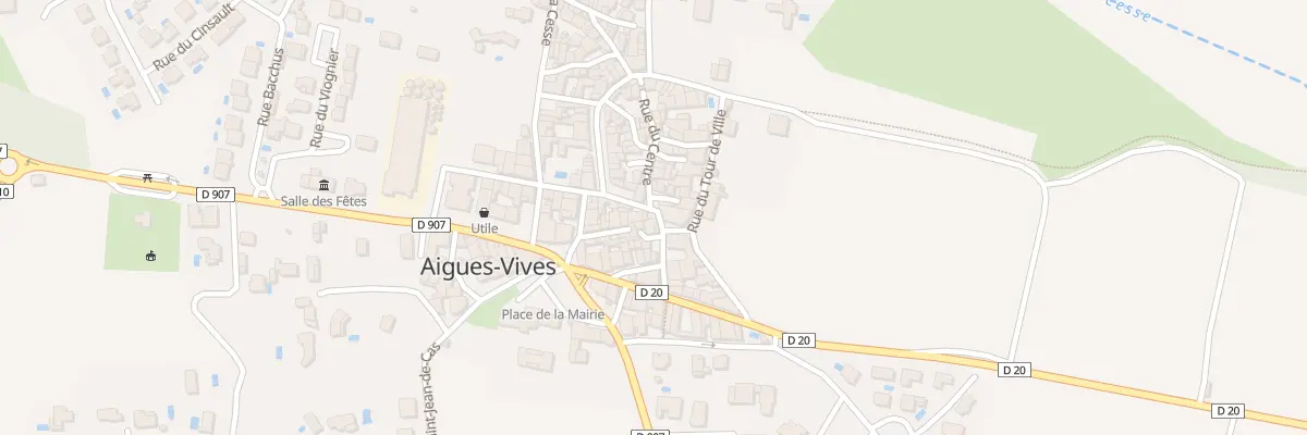 Plan du 2 Pl du Café à Aigues-Vives