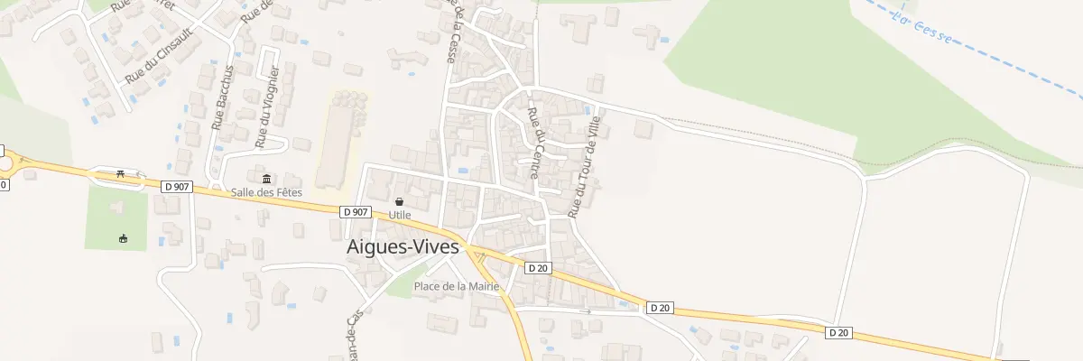 Plan du 7 Pl du Café à Aigues-Vives