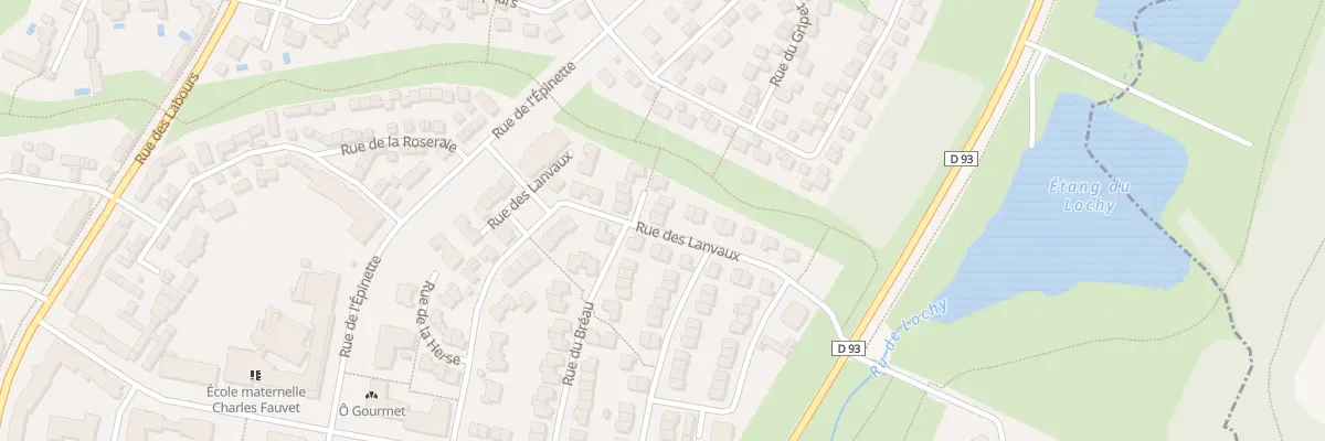 Plan du 91 Rue des Lanvaux à Magny-le-Hongre