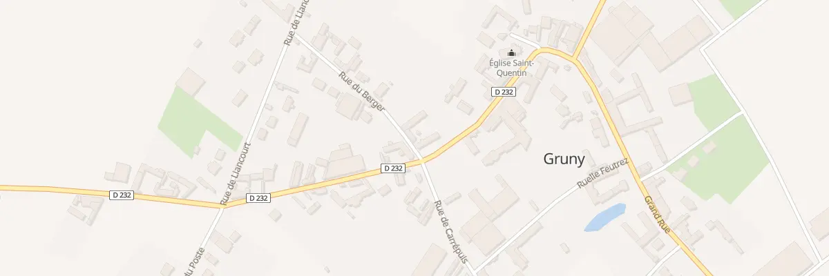 Plan du 2A Rue du Berger à Gruny