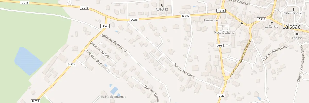 Plan du 10 Rue du Pendelys à Laissac-Sévérac l’Église