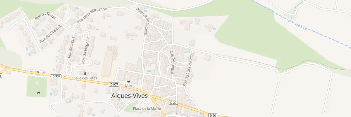 Plan du 5 Rue du Centre à Aigues-Vives
