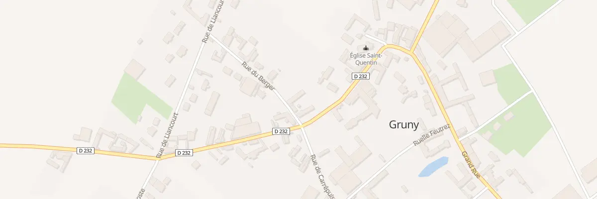 Plan du 2B Rue du Berger à Gruny