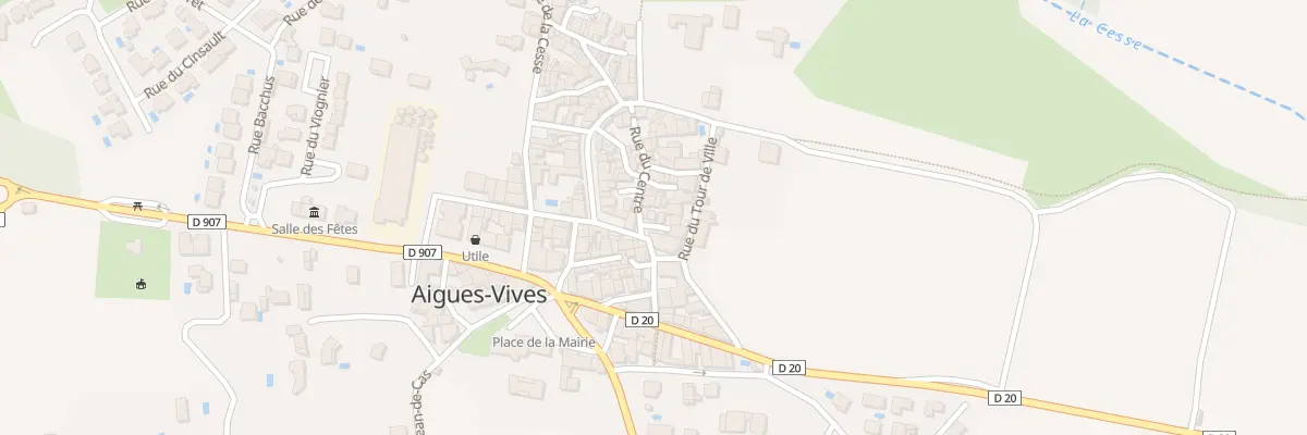Plan du 5 Pl du Café à Aigues-Vives