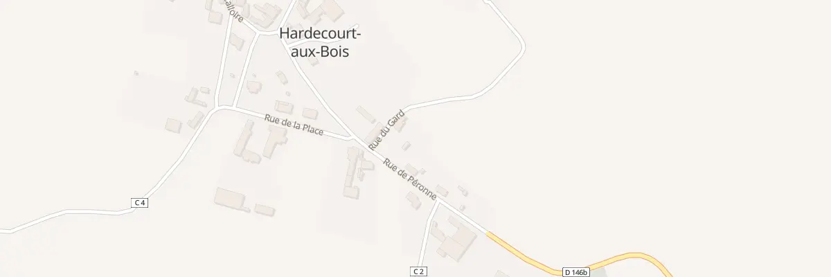 Plan du 2 Rue du Gard à Hardecourt-aux-Bois