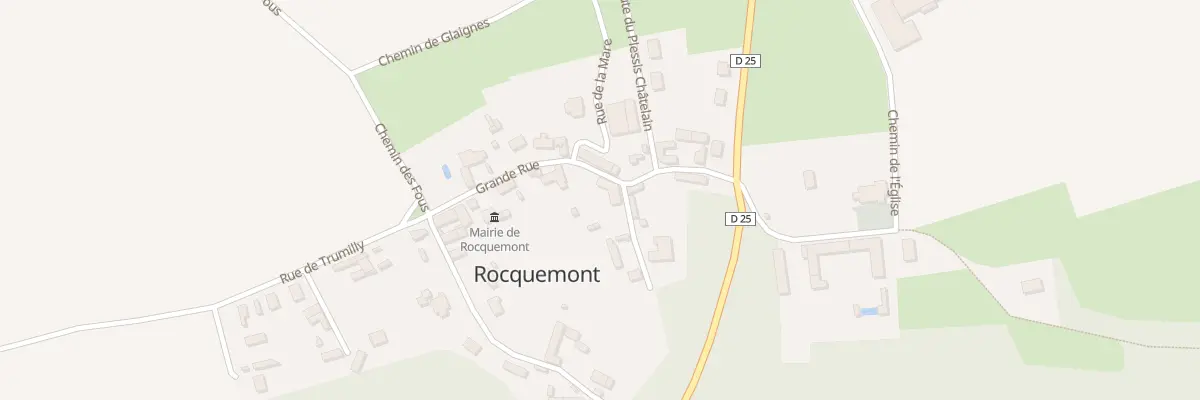 Plan du 5 Gr Grande Rue à Rocquemont