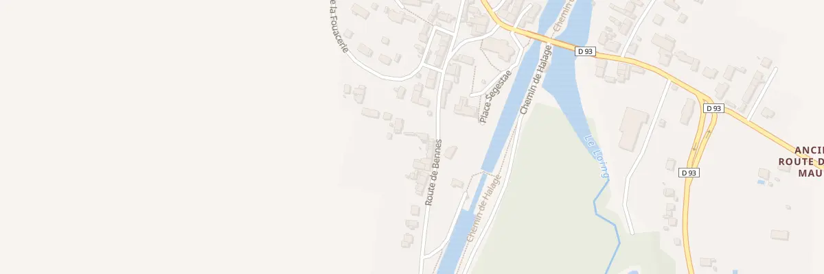 Plan du 22 Rte de Bennes à Montbouy