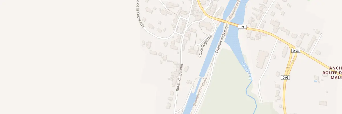Plan du 20 Rte de Bennes à Montbouy