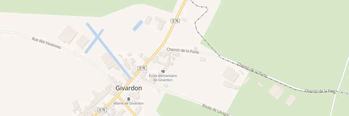 Plan du 2 La Porte à Givardon