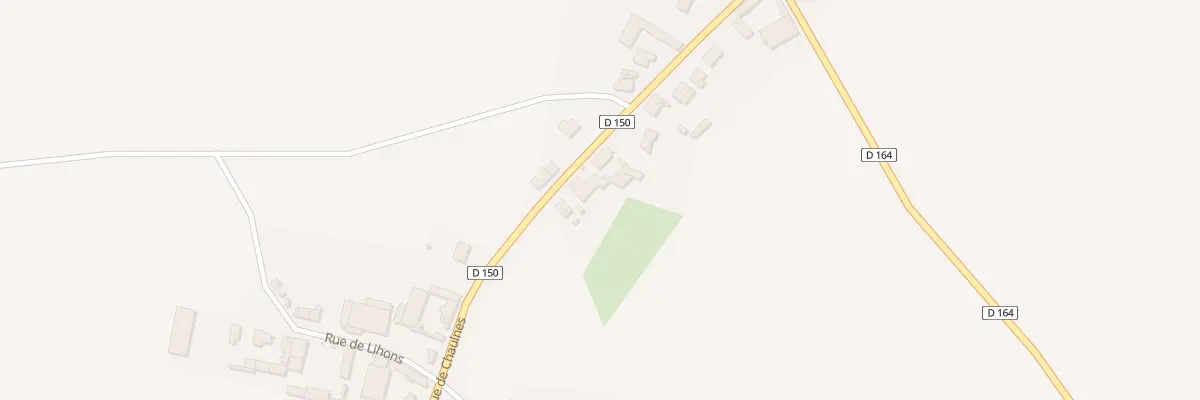 Plan du 14 Rue de Chaulnes à Ablaincourt-Pressoir