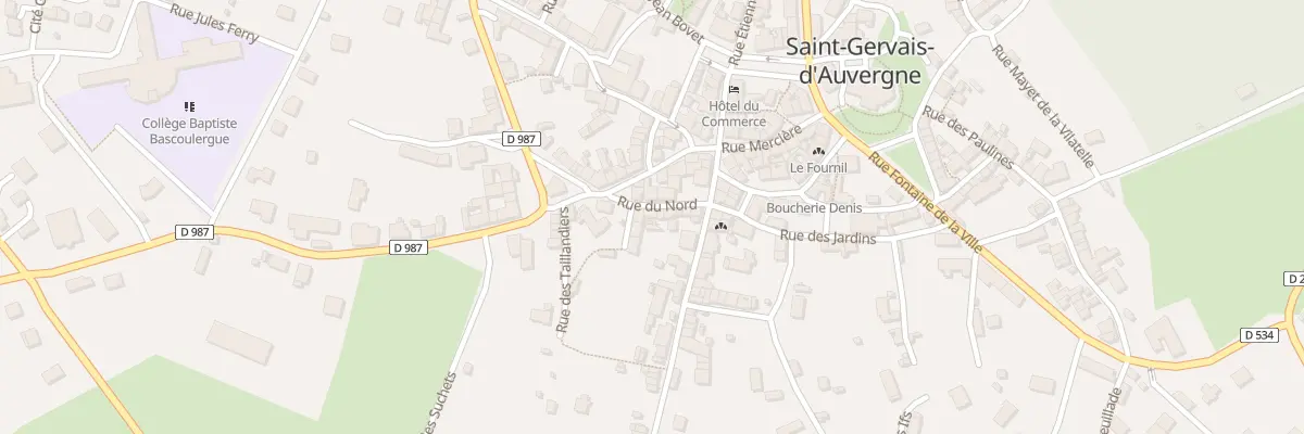Plan du 9 Rue du Nord à Saint-Gervais-d’Auvergne