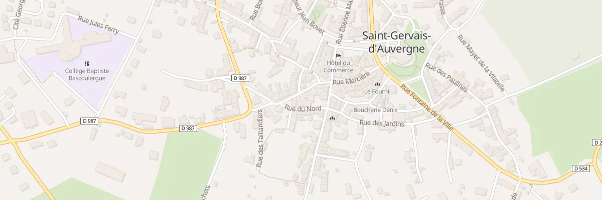 Plan du 7 Rue Blaise Pascal à Saint-Gervais-d’Auvergne