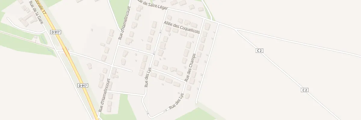 Plan du 6 Rue des Champs à Boyelles