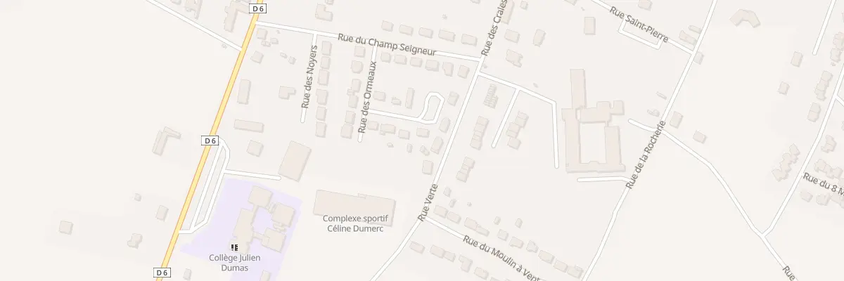 Plan du 6 Rue des Aulnes à Nérondes