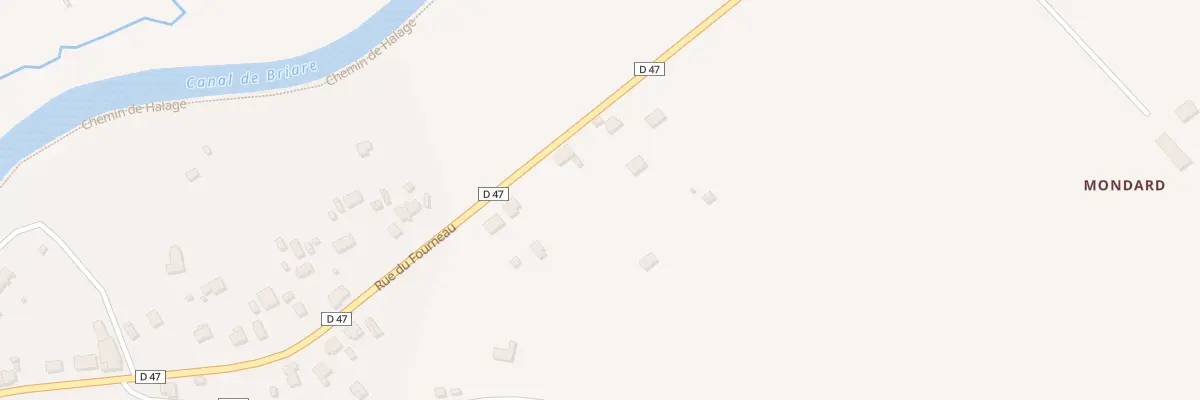 Plan du 5444 Mondard à Ouzouer-sur-Trézée