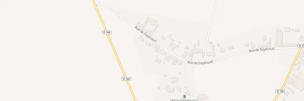 Plan du 2B Rue de Soyécourt à Ablaincourt-Pressoir