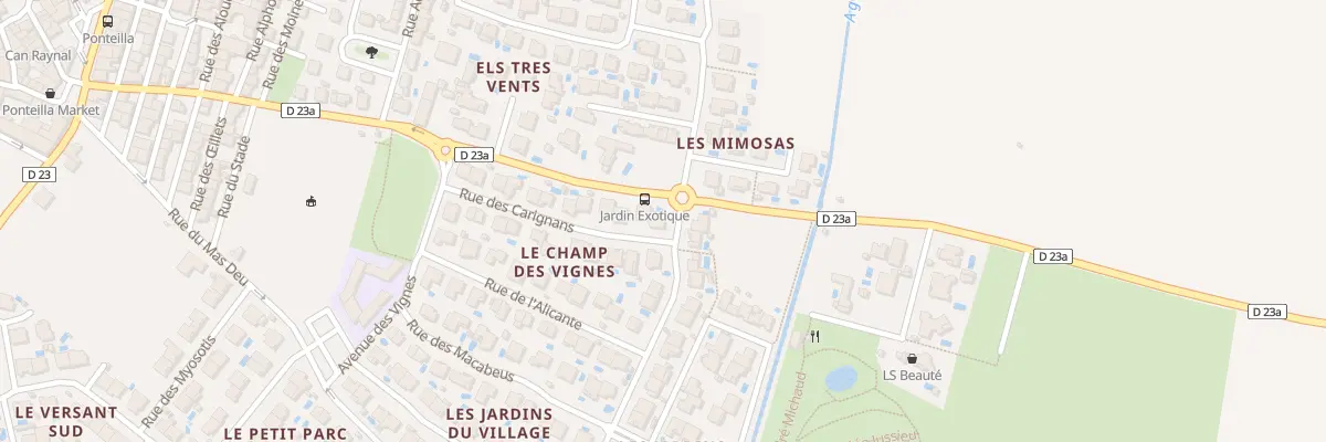 Plan du 2 Rue des Carignans à Ponteilla