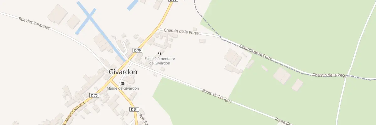 Plan du 3 Chem de la Porte à Givardon