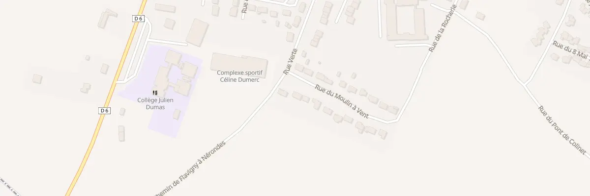 Plan du 12 Rue du Moulin a Vent à Nérondes