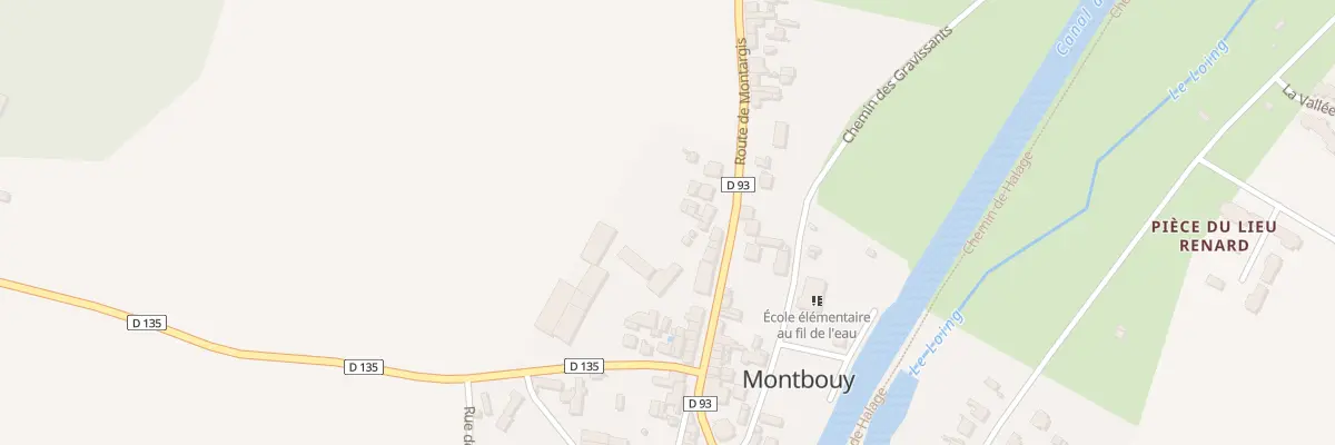 Plan du 5322 Le Bourg à Montbouy