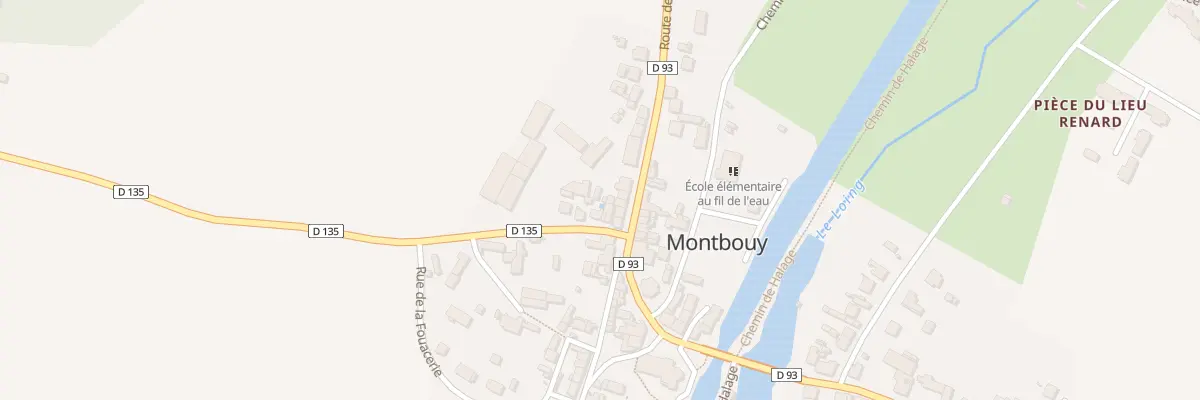 Plan du 2 Rte de Nogent à Montbouy