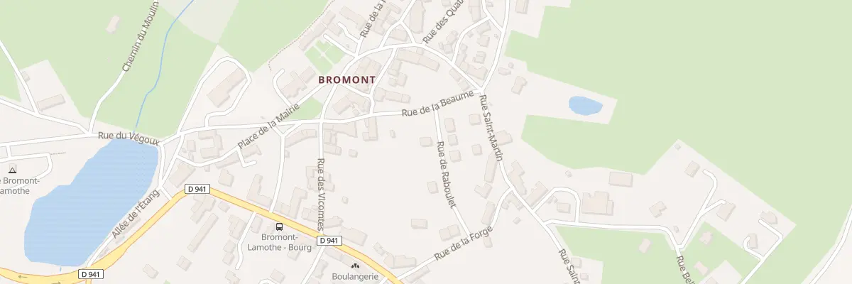 Plan du 14 Rue de la Beaume à Bromont-Lamothe