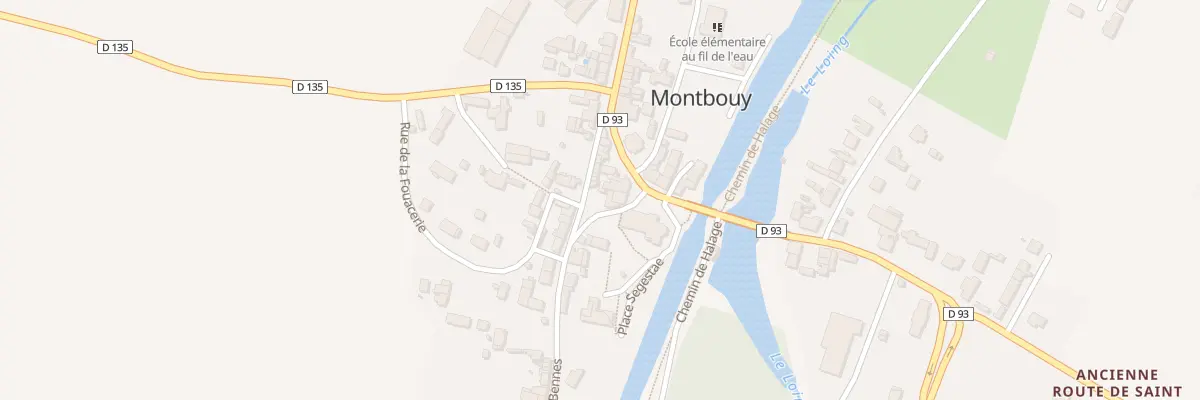 Plan du 2 Rue Hubert Fremy à Montbouy