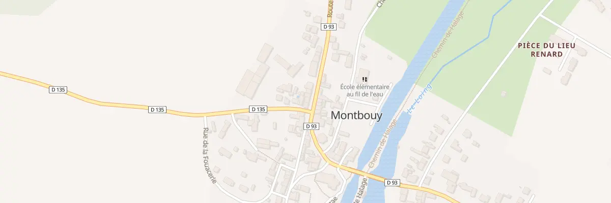 Plan du 13 Rte de Montargis à Montbouy