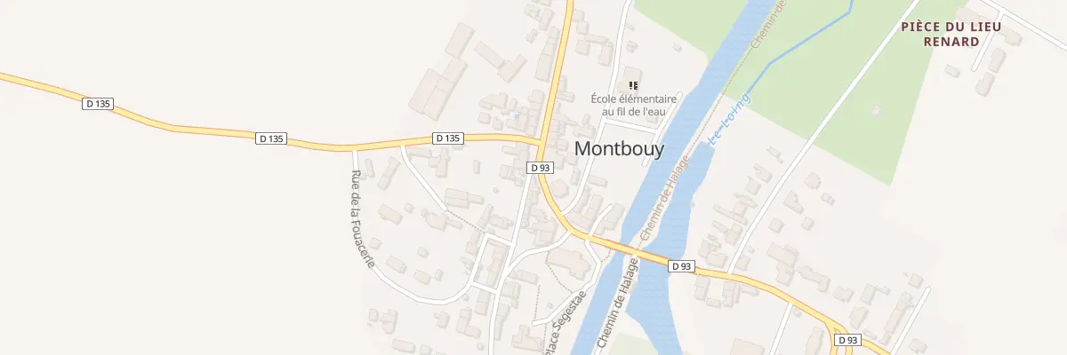 Plan du 1 Rte de Bennes à Montbouy