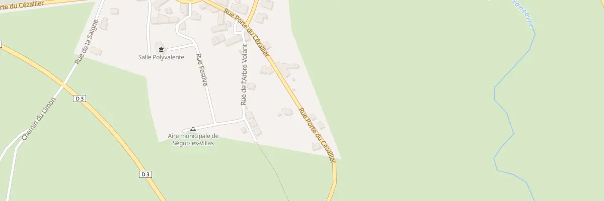 Plan du 6 Rue Porte du Cezallier à Ségur-les-Villas