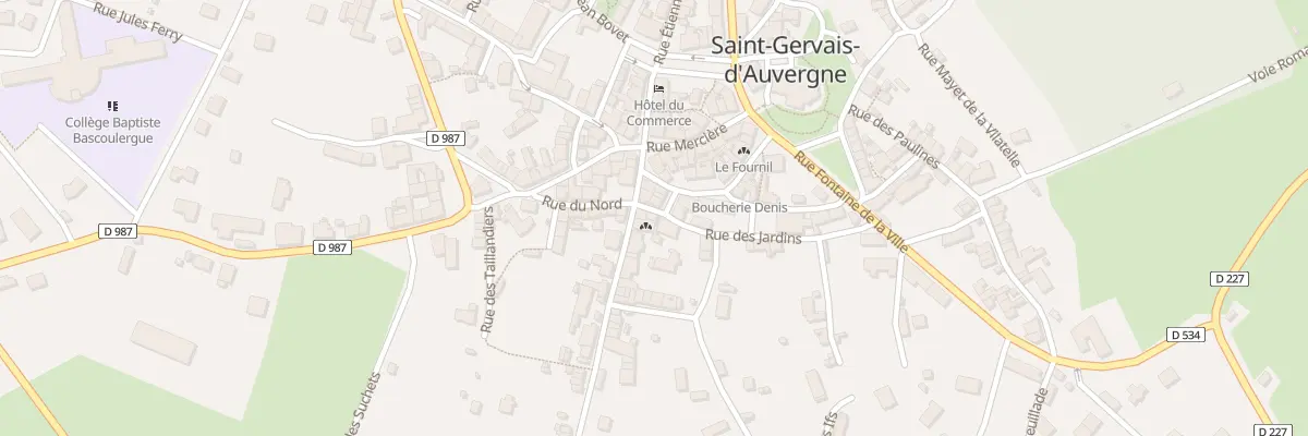 Plan du 17 Rue des Jardins à Saint-Gervais-d’Auvergne