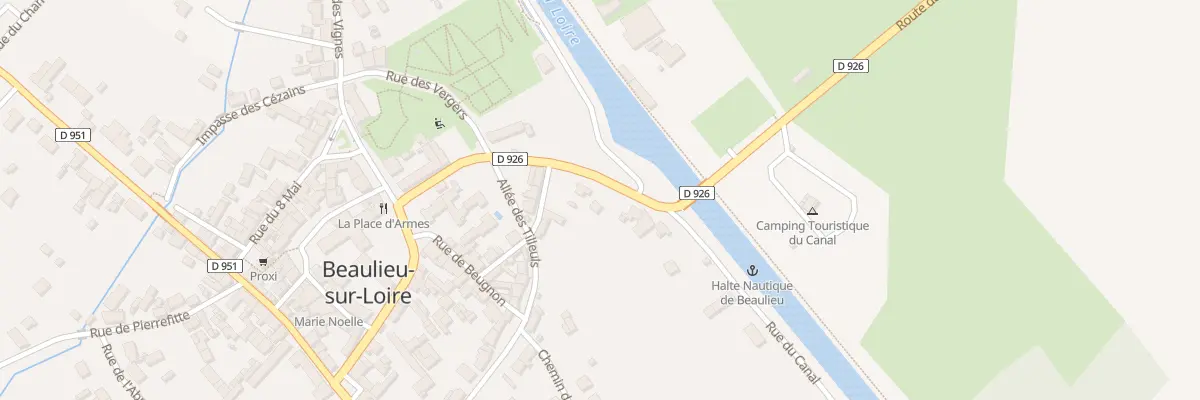 Plan du 5917 Rue de Santranges à Beaulieu-sur-Loire