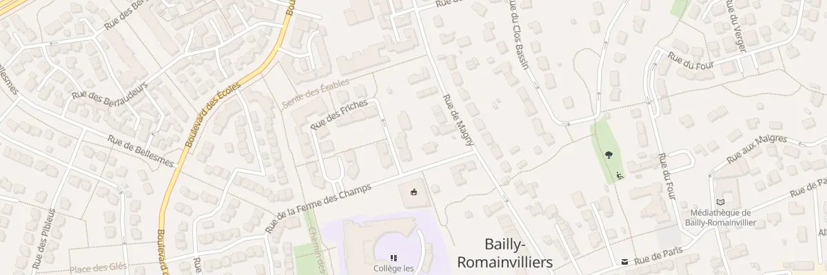 Plan du 26 Rue des Friches à Bailly-Romainvilliers