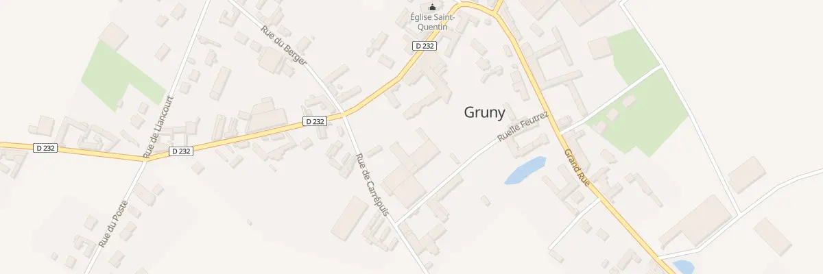 Plan du 5003 Rue de l’Eglise à Gruny