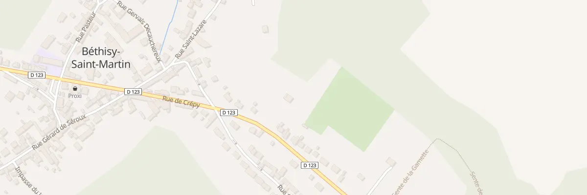 Plan du 342 Rue de Crépy à Béthisy-Saint-Martin