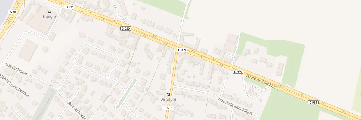 Plan du 1B Av Charles de Gaulle à Tilloy-lès-Mofflaines