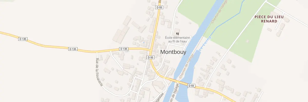 Plan du 6 Rte de Montargis à Montbouy