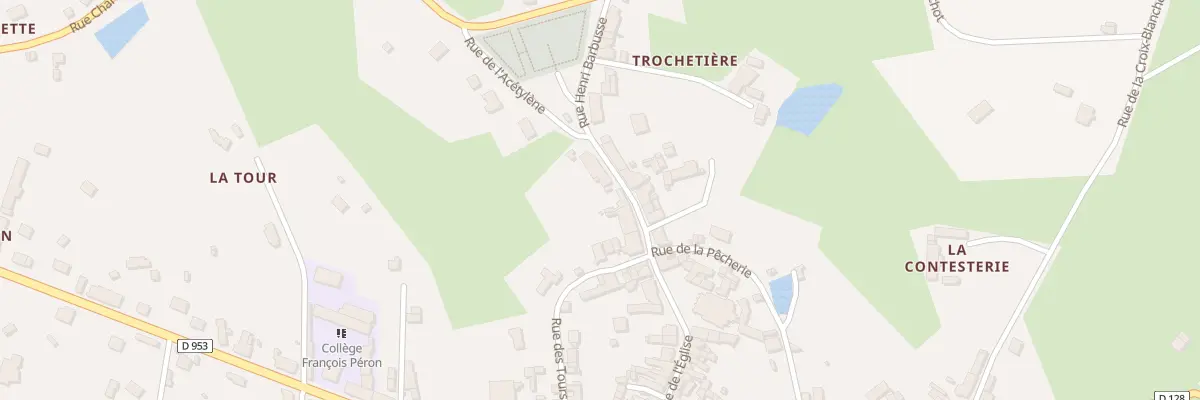 Plan du 12 Rue Henri Barbusse à Cérilly
