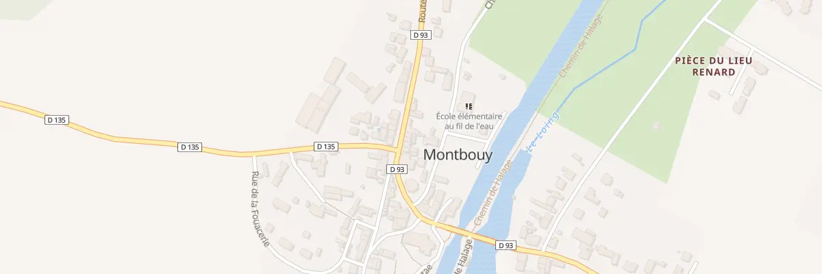 Plan du 10 Rte de Montargis à Montbouy