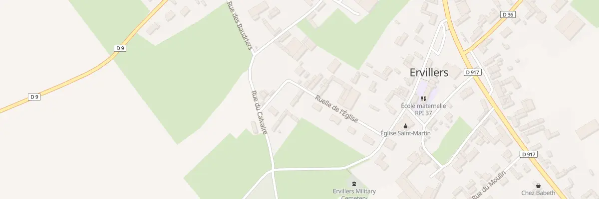 Plan du 8 Rle de l’Eglise à Ervillers