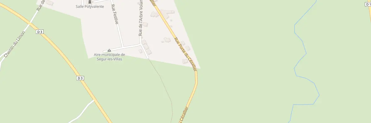 Plan du 3 Rue Porte du Cezallier à Ségur-les-Villas