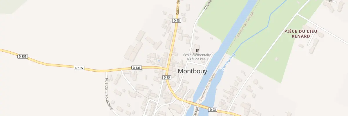 Plan du 14 Rte de Montargis à Montbouy
