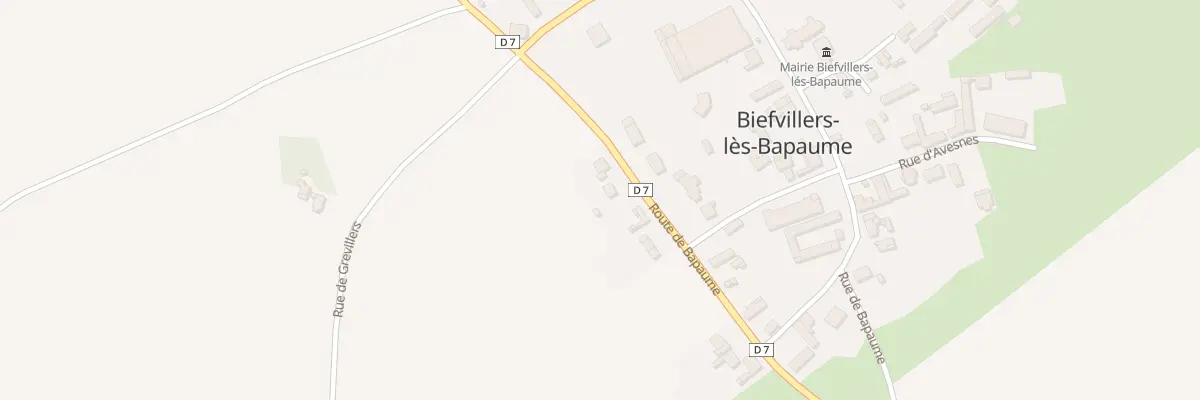 Plan du 8 Rte de Bapaume à Biefvillers-lès-Bapaume
