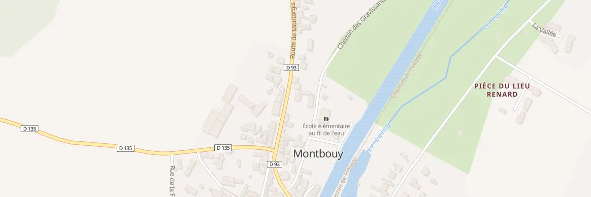 Plan du 20 Rte de Montargis à Montbouy