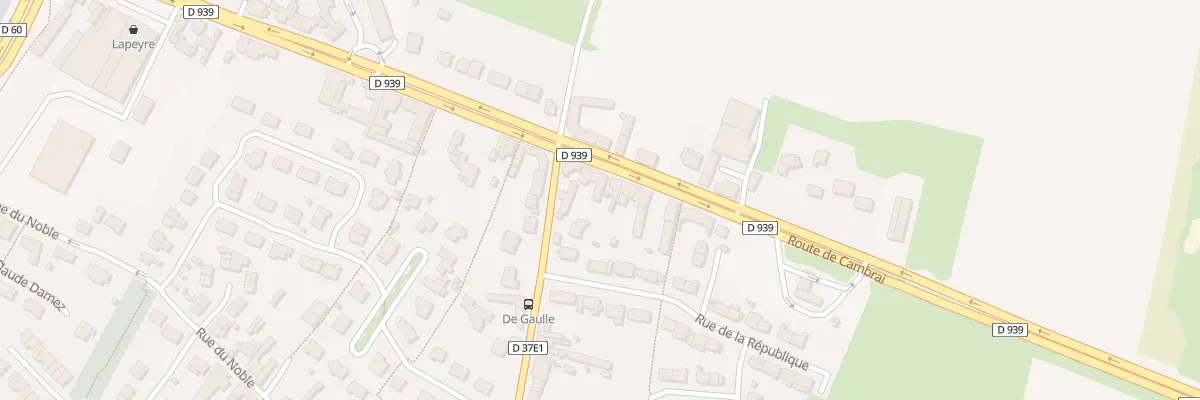 Plan du 30 Rte de Cambrai à Tilloy-lès-Mofflaines