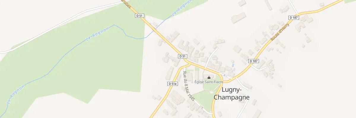 Plan du 2 Rte de Baugy à Lugny-Champagne