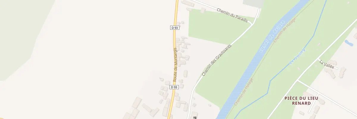 Plan du 34 Rte de Montargis à Montbouy
